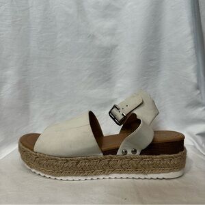 Soda Cream Espadrille Platform Sandals